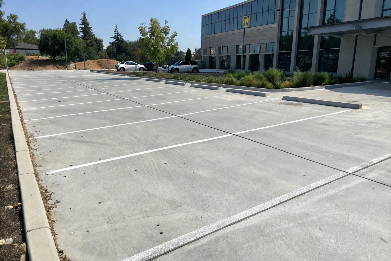 Concrete parking lot building in Camarillo, CA